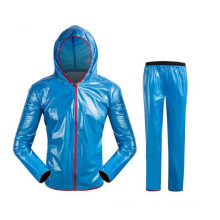 manufacturer custom adult waterproof light weight polyester TPU rain coat for cycling sport
